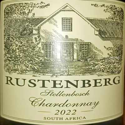 Chardonnay, Rustenberg, Stellenbosch, Sydafrika